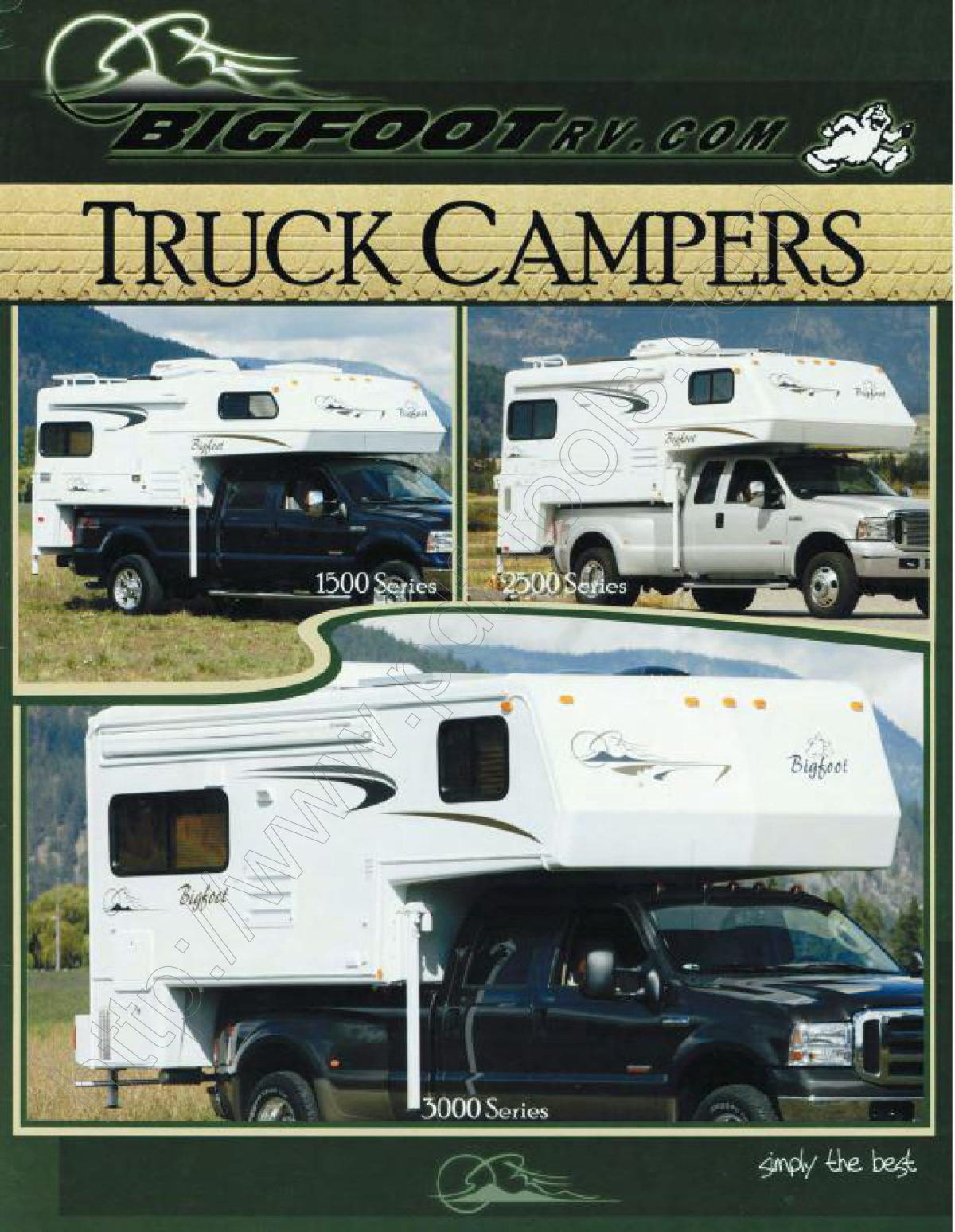 2007 Bigfoot Truck Camper Brochure RV Roundtable Buy Sell Join 2007 Bigfoot Truck Camper Brochure RV Roundtable Buy Sell Join